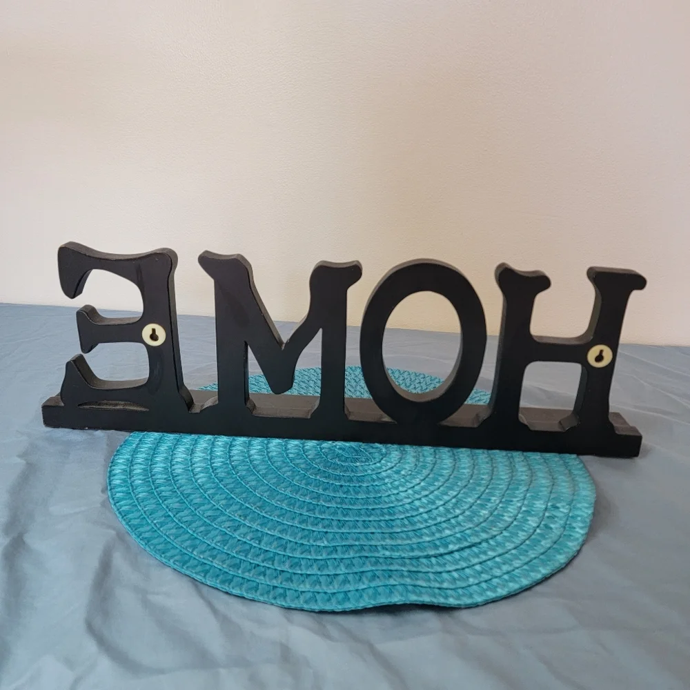 Wood Home Letter Sign
